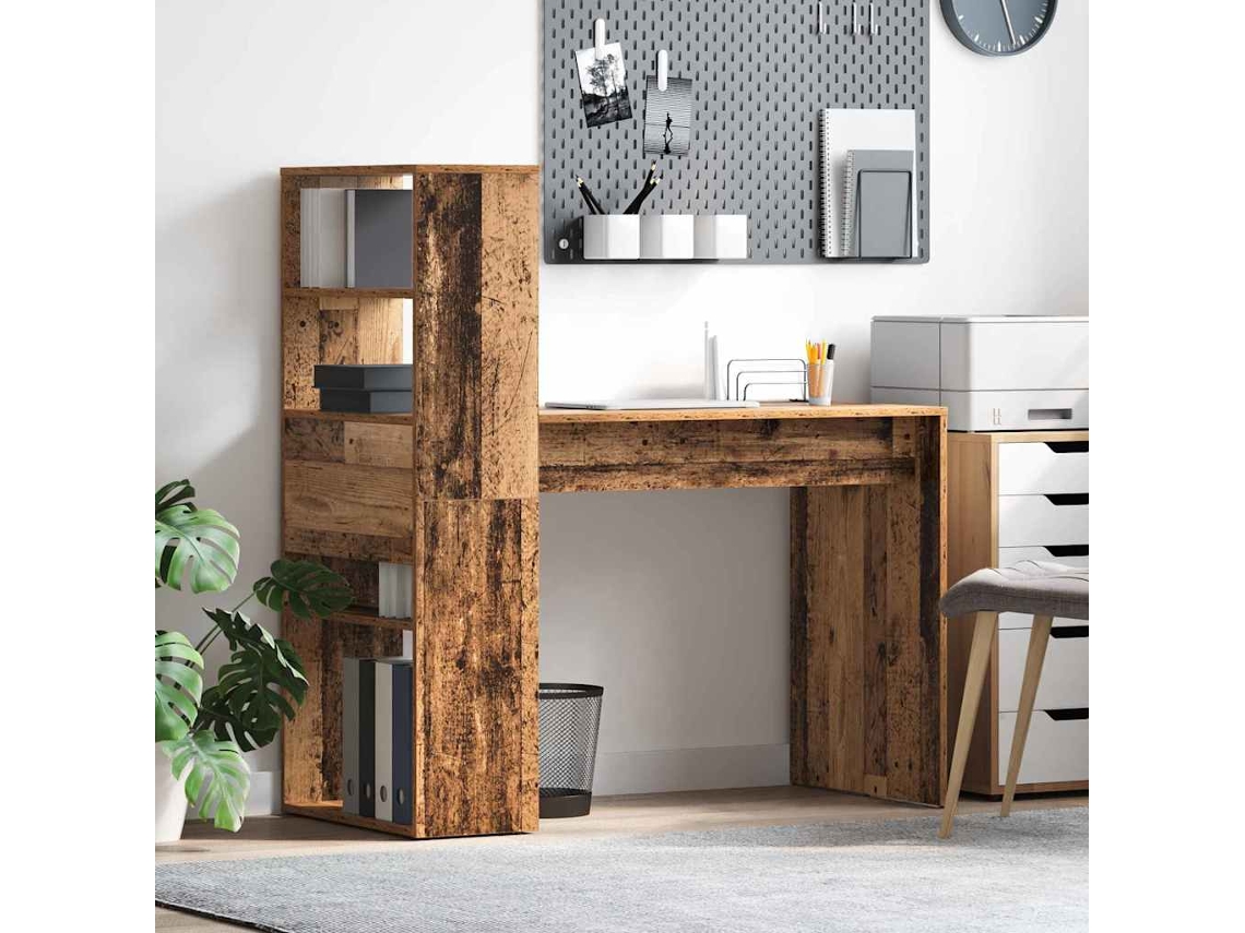 Vidaxl Mesa Madeira Antiga Derivados De Madeira 113 X 54 X 120 Cm