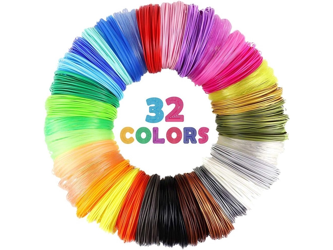 Filamento Pla 1,75 Mm, 3 Metros, 32 Cores, Caneta De Recarga 3d, Ideal Para Iniciantes, Alta Qualidade Yu