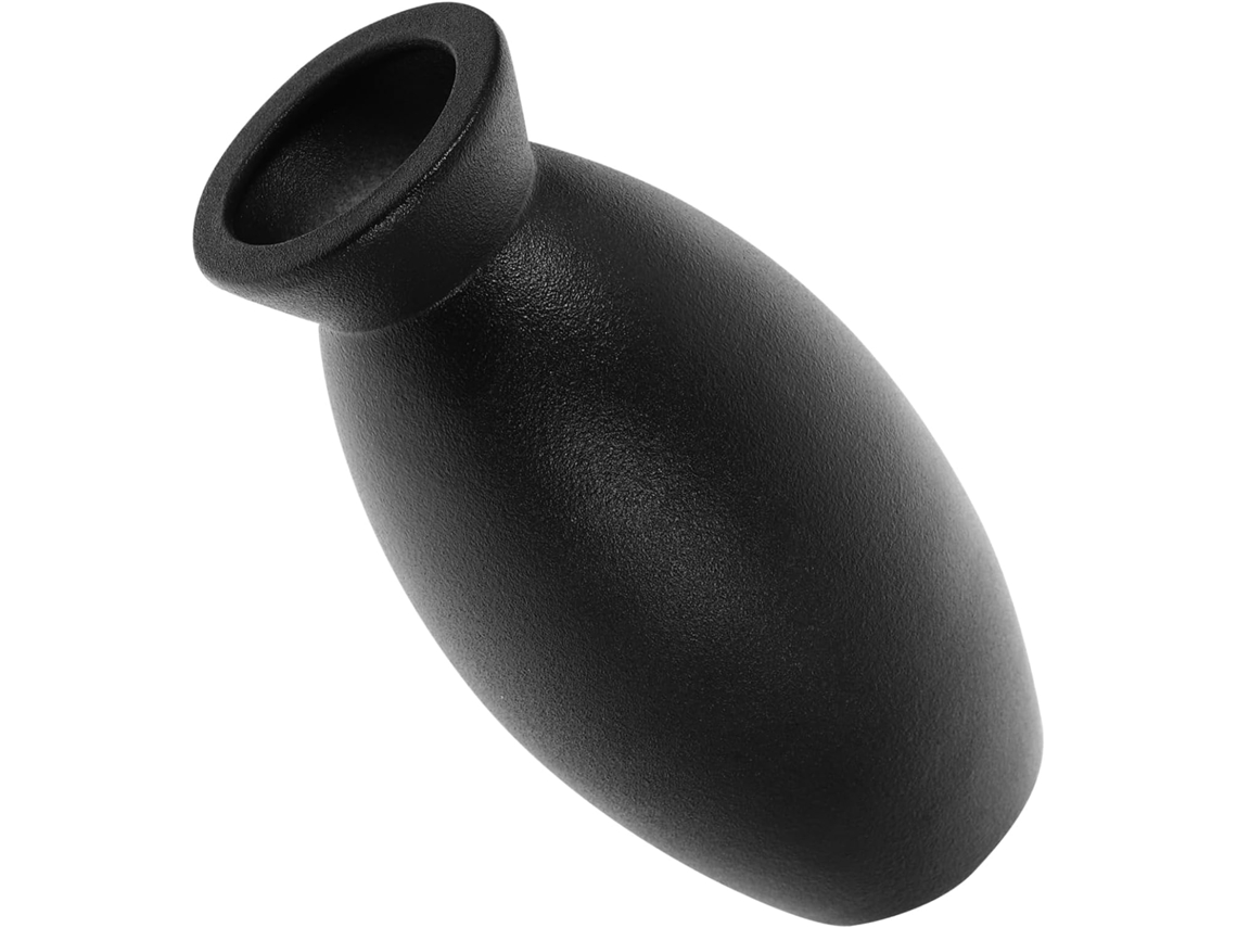 Vaso De Cerâmica Preta Para Arranjos Florais E Flores Secas.