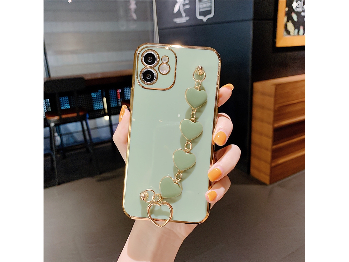Capa de Telefone EOOCOO (para Verde Abacate Eletroplatado 6d)