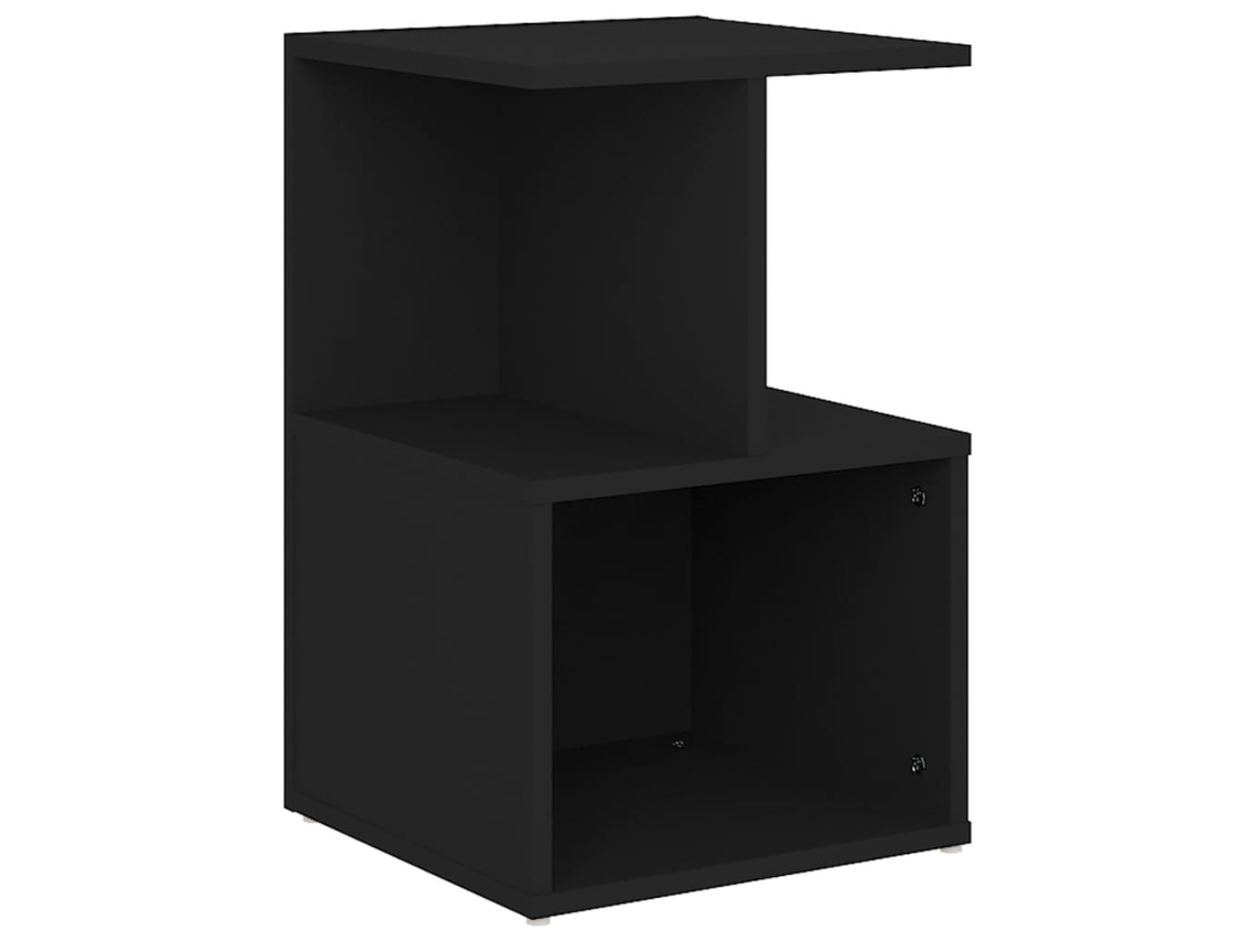 Mesa Cabeceira 35x35x55 cm Derivados da Madeira Preto MAISON EXCLUSIVE