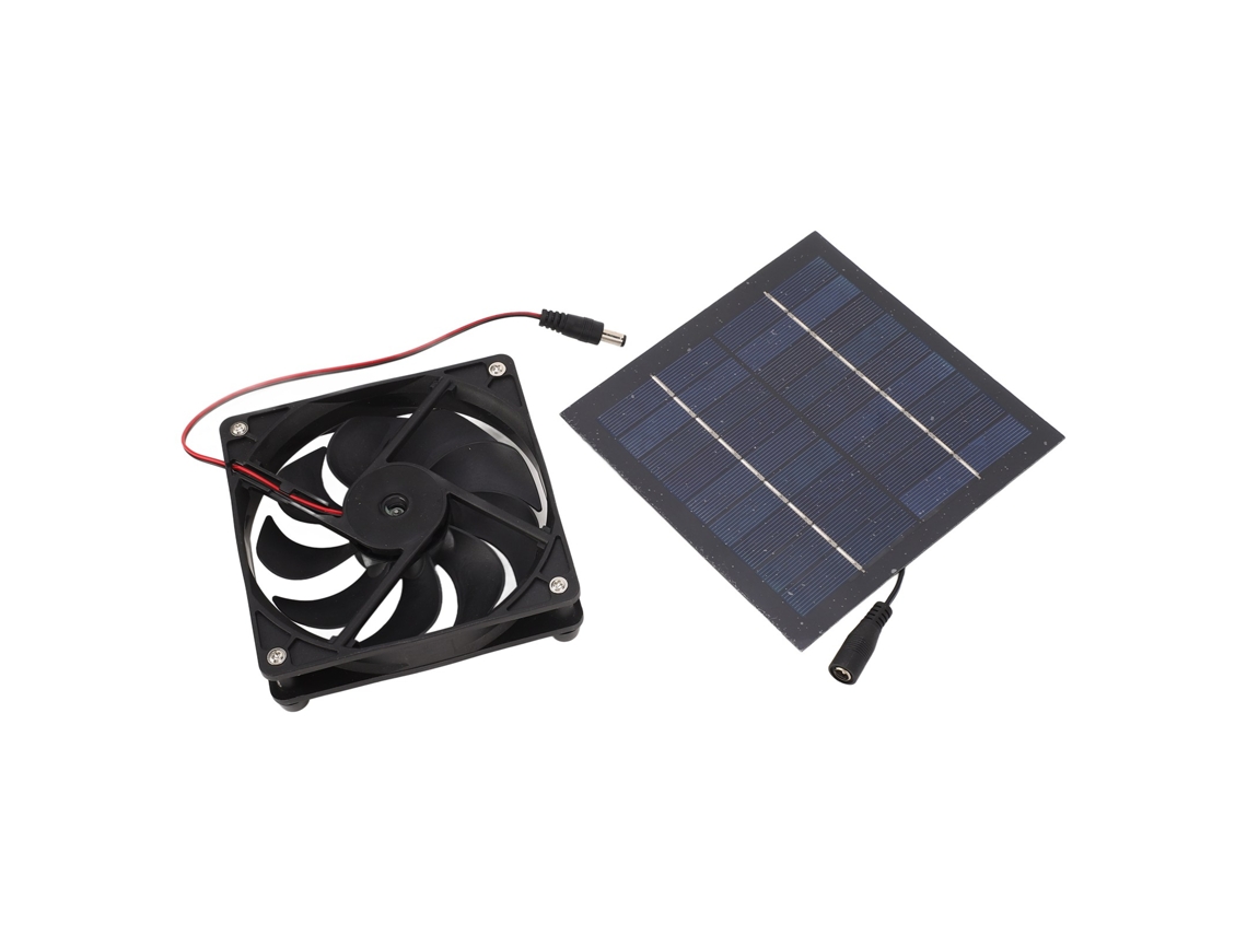 Ventilador Solar 50w Portátil para Estufa e Galinheiro