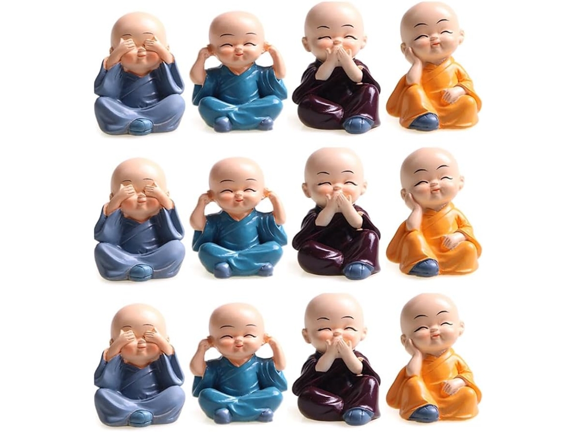 Conjunto de 3 Bonecas de Resina para Decoração SFUSHOS