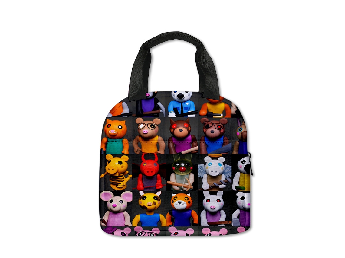 Bolsa de almoço Roblox para estudantes, bolsa de almoço de poliéster com estampa Aquaforge, 15 unidades