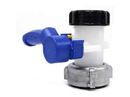 Válvula Butterfly Para Tanque Ibc Até 1000 L Com Adaptador Flange Dn40 (62 Mm, Alumínio)