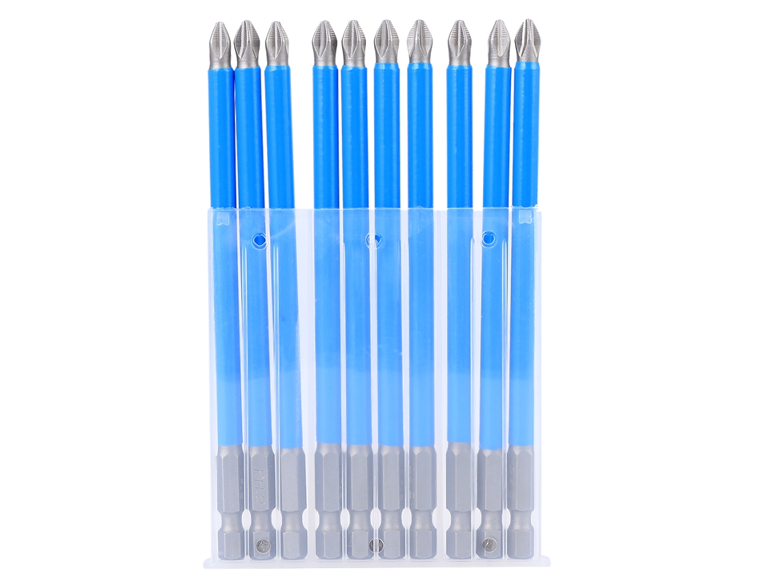 10 Peças De Brocas De Parafusadeira Ph2 Em Aço Liga S2 Anti-deslizante Magnéticas 127mm
