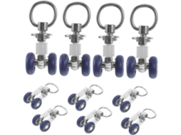 Conjunto De 10 Peças De Trilhos De Cortina Com Polia Para Porta De Celeiro Conjunto De 10 Peças De Trilhos De Cortina Com Polia Para Po