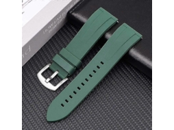 Pulseira Universal Curva De Silicone Para Smartwatch Com Interface Plana De Liberação Rápida, Compatível Com A Maioria Dos Smartwatches.
