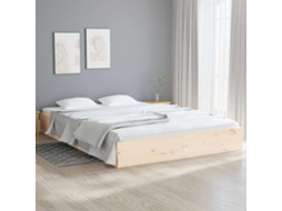 Vidaxl Estrutura De Cama Sem Colchão 120x200 Cm Madeira Maciça