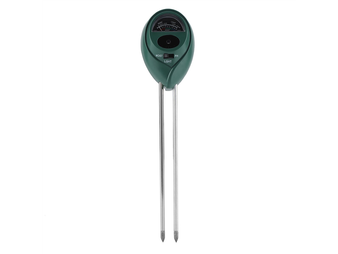 Medidor de Umidade do Solo 3 em 1 com Sensor de pH e Luz | S/MARCA