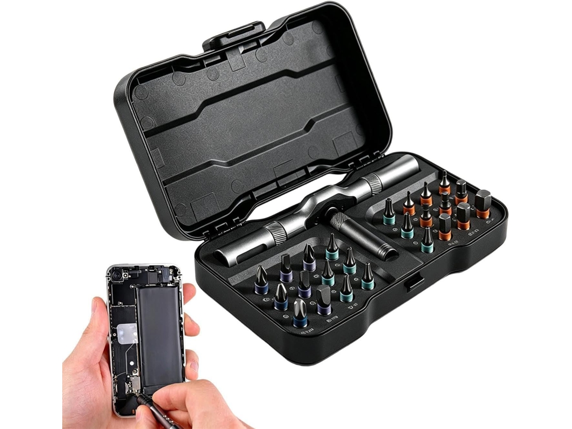 Kit De Chave De Fenda De Catraca Portátil De Precisão Com Chave T