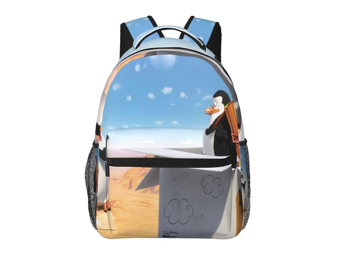 Mochila Pinguins De Madagascar T73 Para Escola E Trabalho, Leve E Impermeável, Mochila Estilosa Para Estudantes E Adultos R73