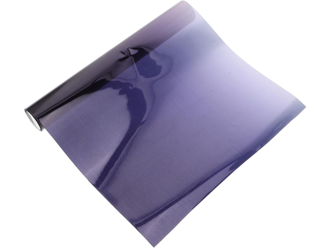 Película Degradê Para Para-brisa De Caminhão 20x250 Cm, Adesivo Removível Com Proteção Solar E Proteção Uv.