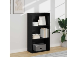 Vidaxl Estante 60 X 30 X 114 Cm Derivados De Madeira Carvalho Preto