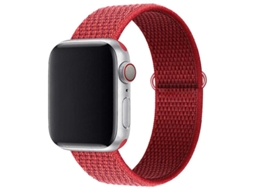 Pulseira compatível de Nylon APPLE Watch 42/44/45mm - Vermelho