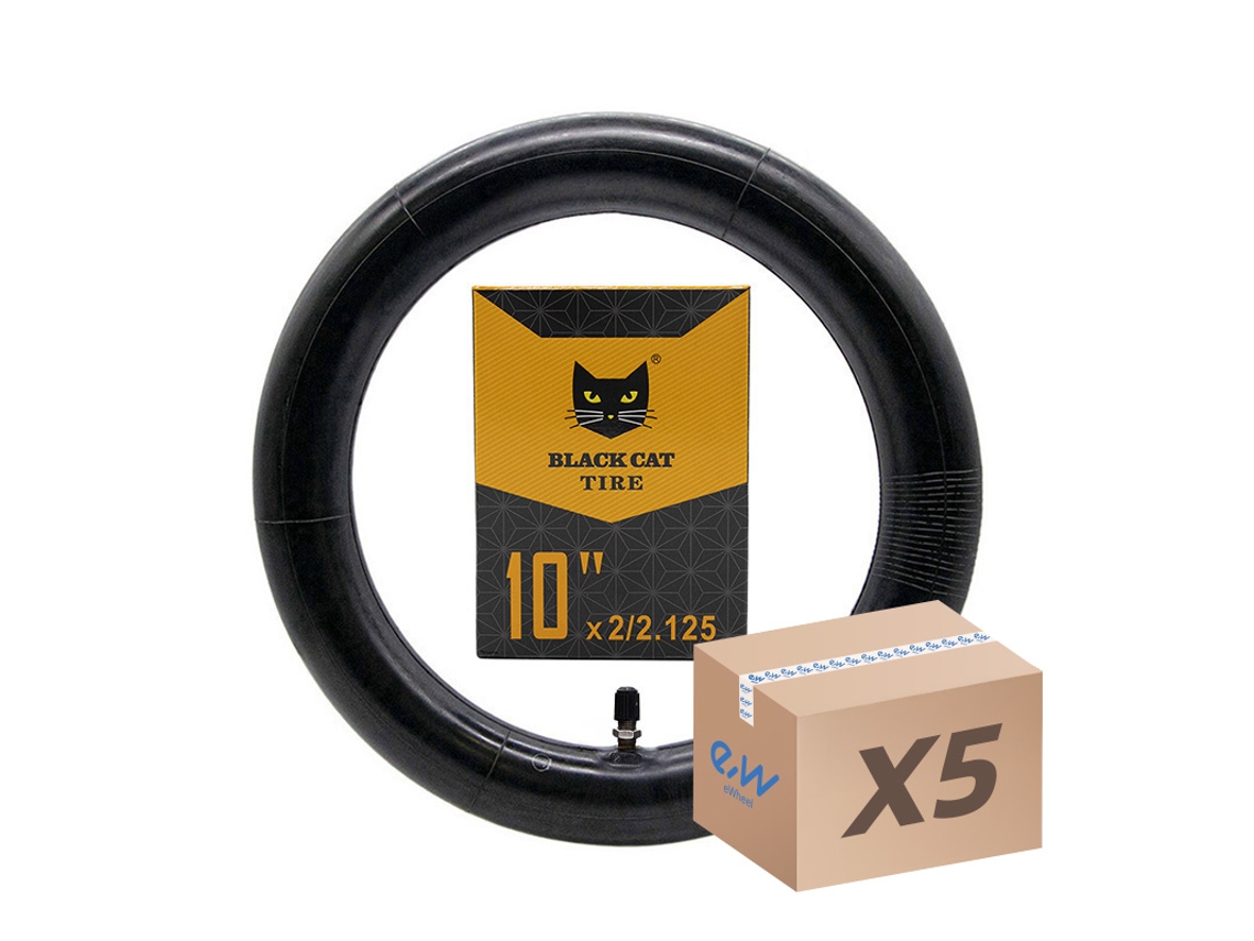 Câmara De Ar 10x2/2.125 Black Cat - Válvula Reta -5 Unidades