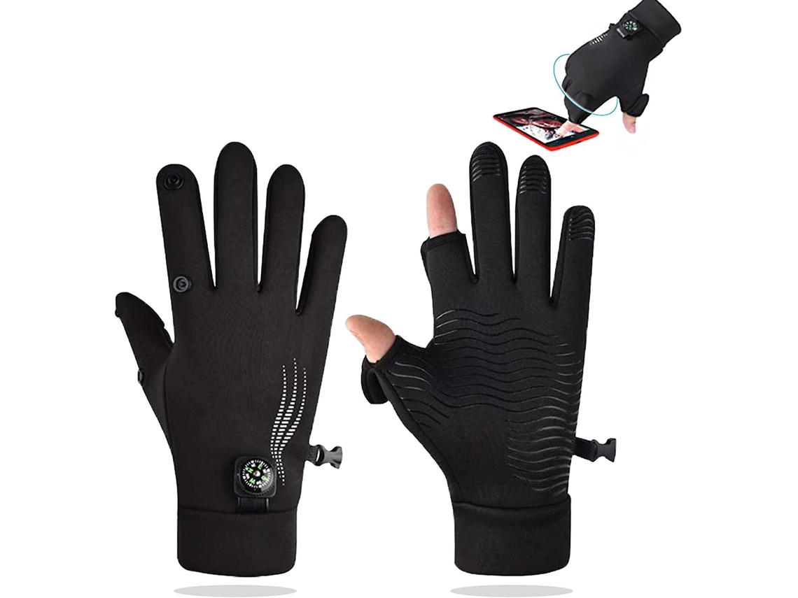 Luvas De Inverno Masculinas. Luvas Quentes Sem Dedos Para Pesca E Ciclismo. Luvas Térmicas Para Ciclismo. Aquaforge