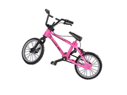 Bicicleta em Liga Metálica Mini, Bicicleta de Dedo Brinquedo YUYSAN 11x8cm Rosa