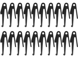20-presilhas Antiderrapantes Para Corrediças De Gavetas Batentes Trilho 6, 35cm 2, 5 Polegadas Para Móveis Presilhas De