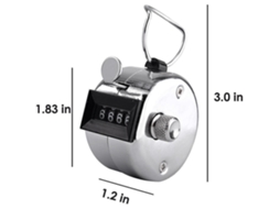 Peças 4 Dígitos Número Duplo Clicker Golfe Mão Contador de Metal Prático Conveniente SUNNY SPACES