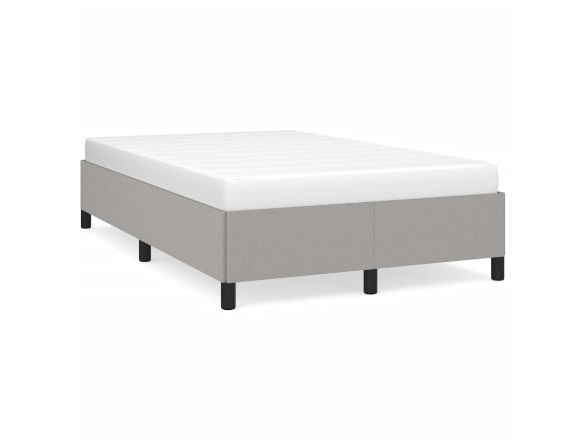 Bed Frame, Bed Frames Vidaxl Cinzeto Tecido (120 X 190 Cm)