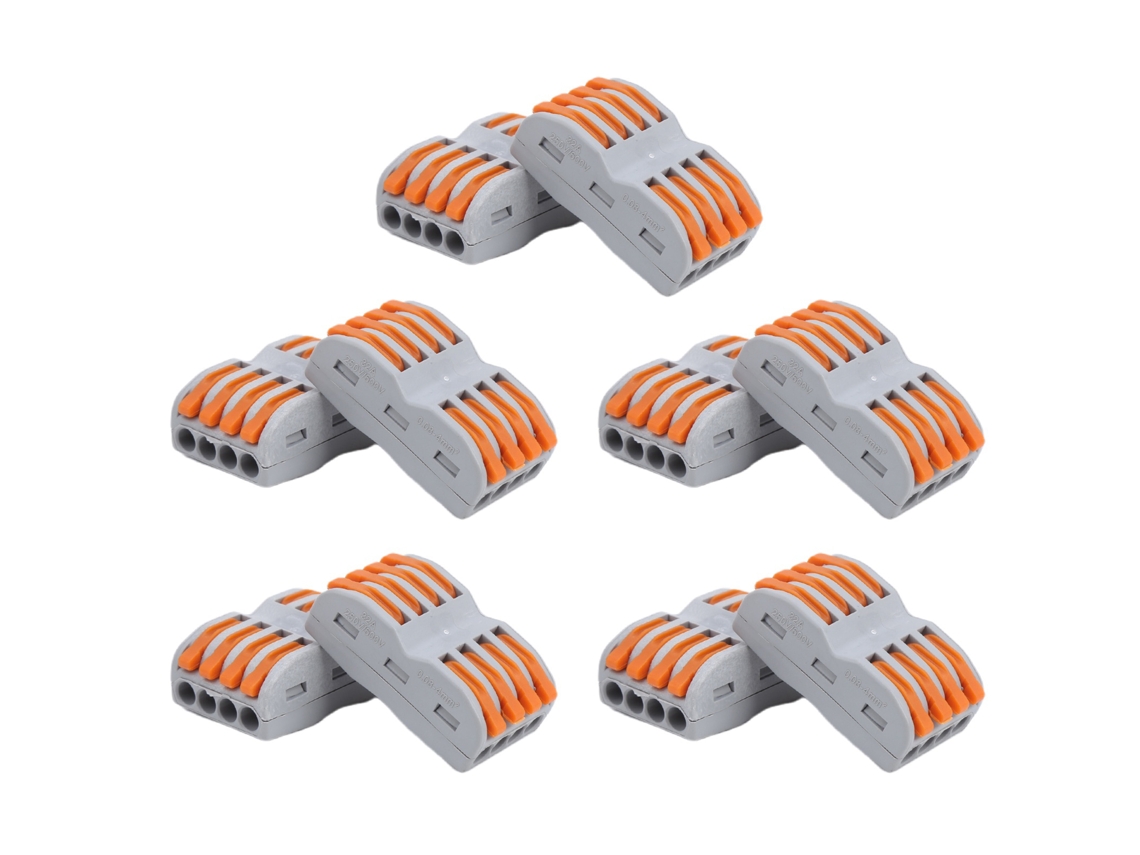 Conectores De Fio Compactos Spl-4 Rápido 10 Unid.