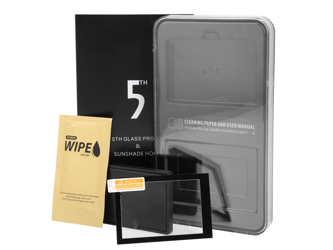 Kit De Película Templada Para Pantalla Y Capucha De Lente Para Cámara Olympus Em10 Ii/em1 Ii