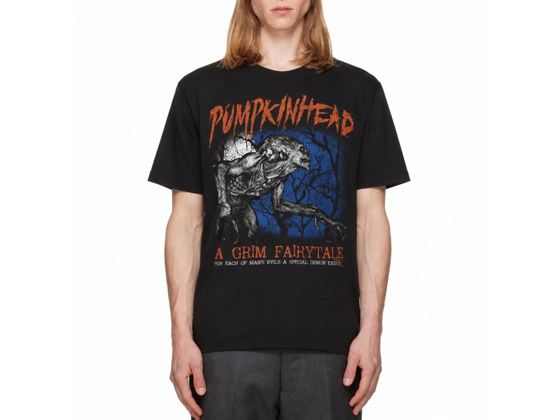 Rockinstone Pumpkinhead Movie Special Demon Black Adult T-shirt Size:l