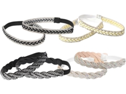 Conjunto De 4 Pares De Tiras De Couro Ajustáveis Para Salto Alto, Com Proteção Antiderrapante, Para Mulheres.