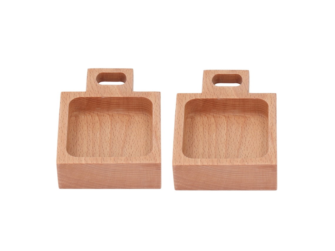 Prato de Sobremesa Mini LAXISCREED com Alça 2pcs