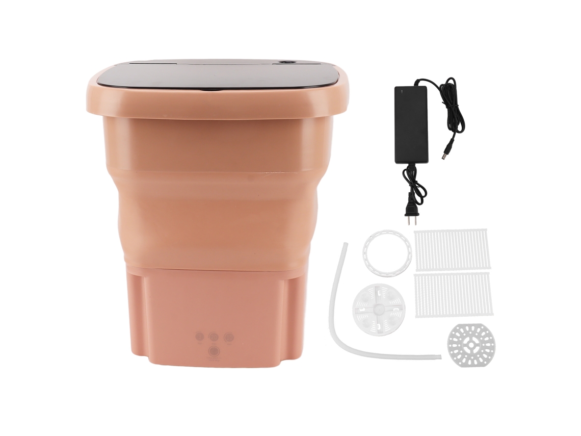 Laxiscreed Lavadora De Roupas Compacta 15l, Plegável E Desidratadora, 100-240v Para Uso Portátil