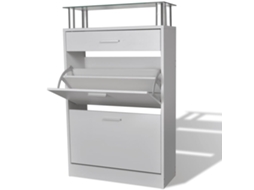 Shoe Cabinet, Shoe Cabinets Vidaxl Branco Madeira (n/a)