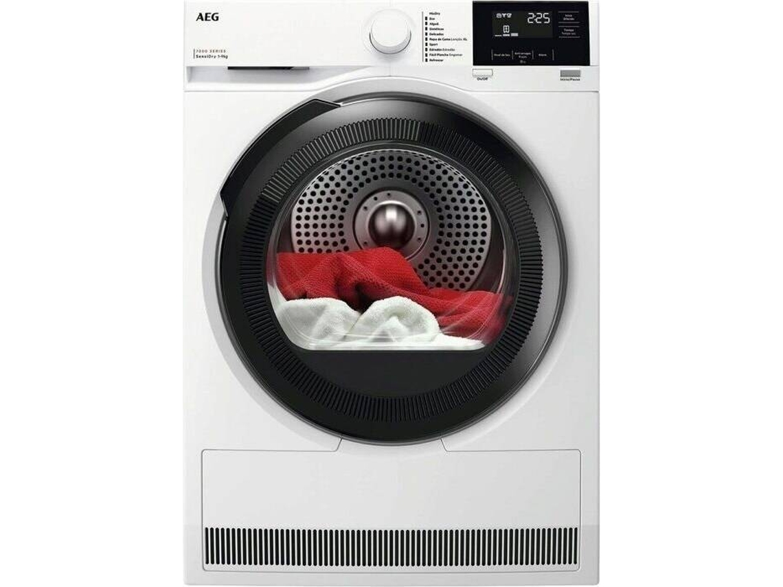 Máquina de Secar Roupa AEG TR719G4PB (9 kg - Bomba de Calor - Branco)