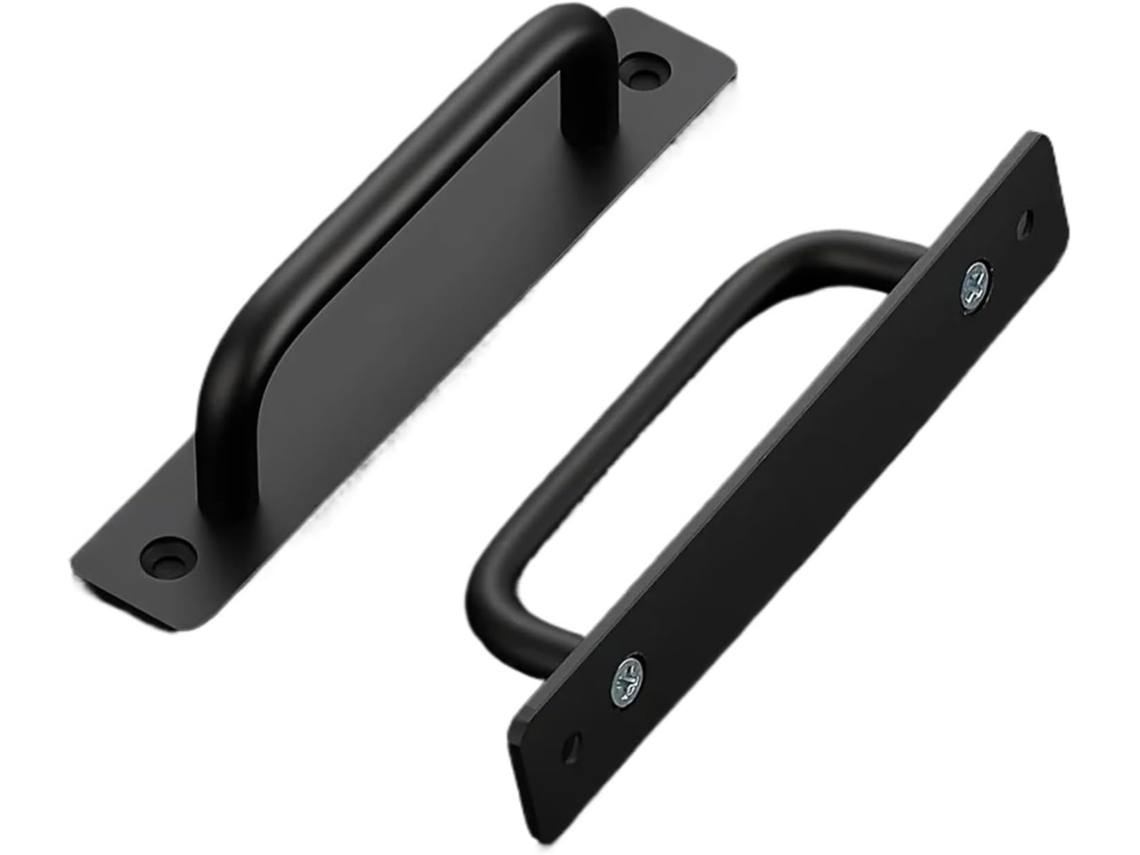 Puxadores De Porta Pretos Em Liga Alumínio Para Cozinha, Varanda E Quarto, Nas Cores Prata E Branco 1 Peça, 128mm