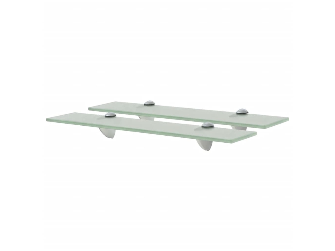 Vidaxl Prateleiras Flutuantes 2 Pcs Vidro 50x20 Cm 8 Mm