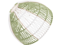 Luminária de Teto Suspensa de 30 Cm em Rattan Sintético Trançado À Mão, Leve e Resistente, Decoração Boêmia para Sala de Estar. SFUSHOS