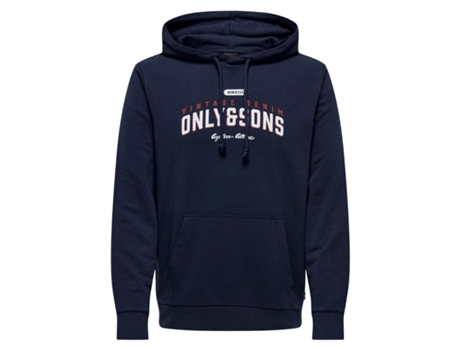 Sweatshirt de Homem 5715503076777 Azul (L)