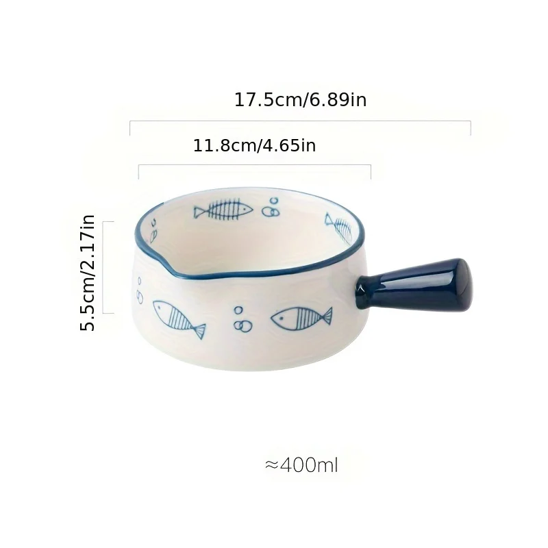 Conjunto De 18 Cm (7 Polegadas) Em Cerâmica Azul: Molheira, Tigelas Para Lavar Os Dedos, Jarra Para Leite E Escorredor, Todos Próprios Para Forno.