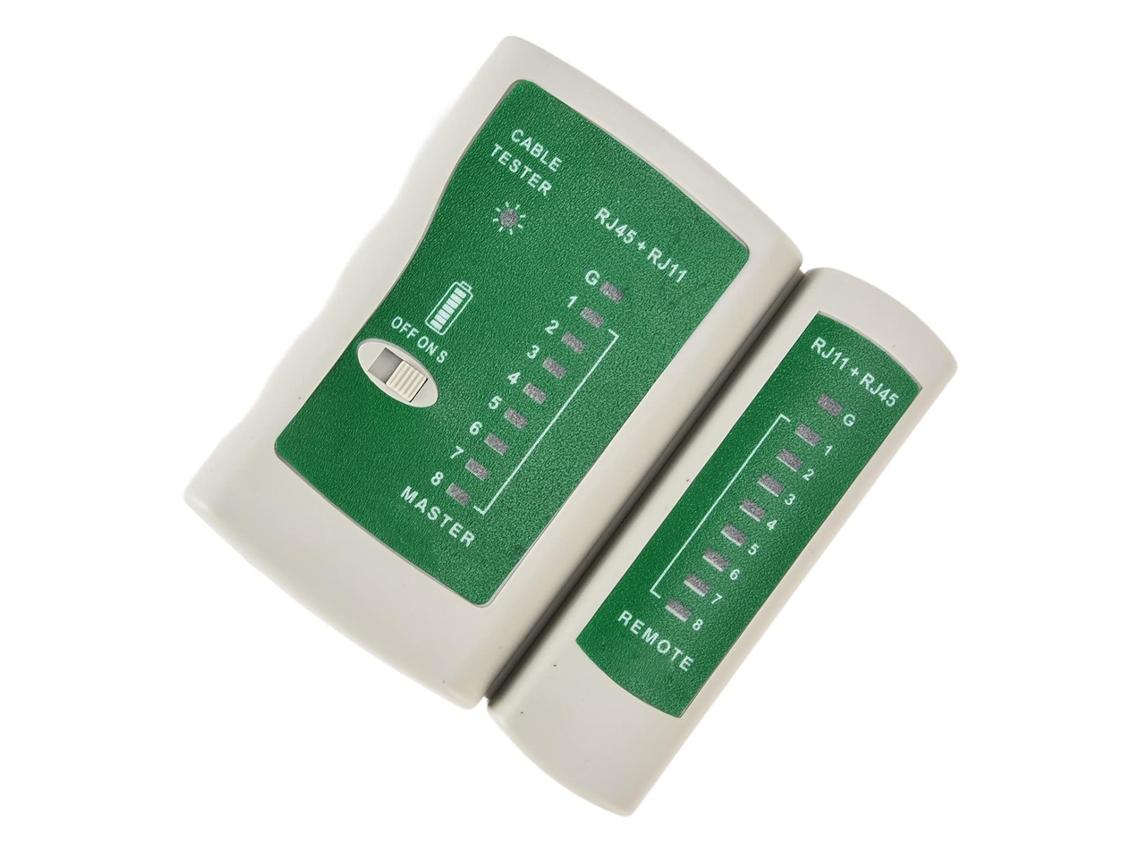 Testador De Cabos De Rede, Material Abs, Detector De Linhas Rj45 E Rj11
