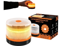 Sinalizador Led Âmbar De Segurança Com Base Magnética