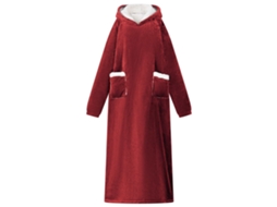 Vidaxl Sweatshirt Manta Vermelho Bordeaux L Fleece E Flanela