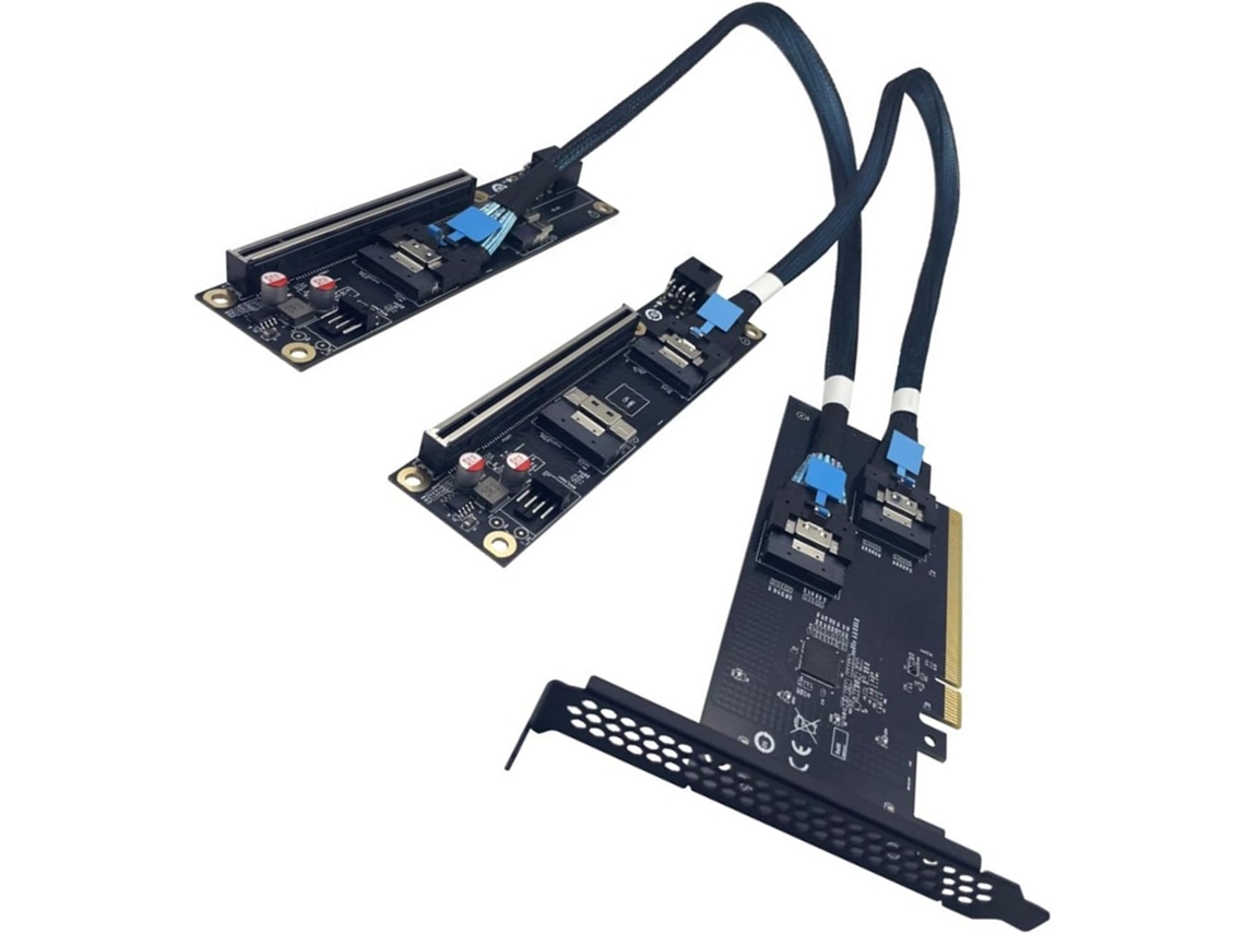 Placa Adaptadora Pcie Avançada Sff 8654 8i para Sas4.0 Que Permite a Transferência de Dados. SFUSHOS