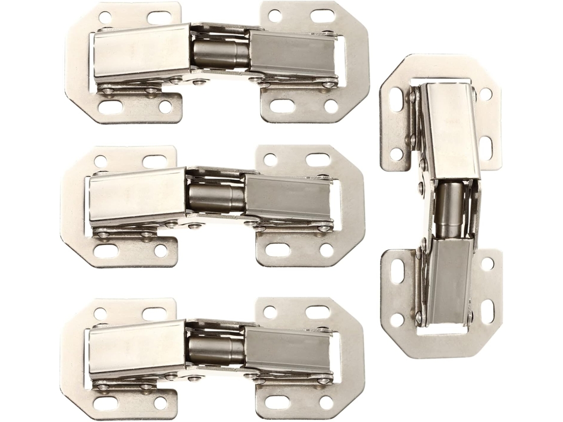 Dobradiças Para Portas De Armário, Conjunto 4 Peças, Em Aço Laminado