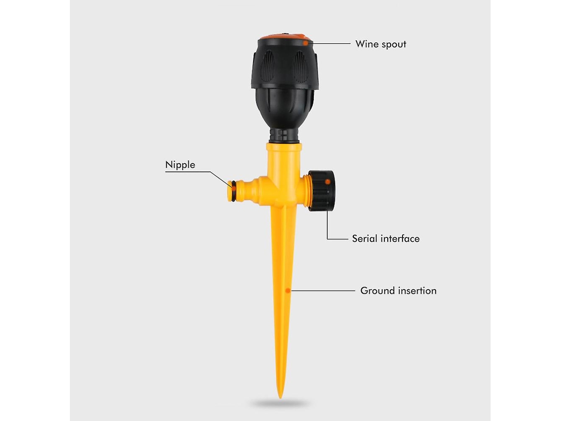 Sistema De Irrigação Automática Com Rotação De 360° Para Jardim, Gramado E Gramado. Aspersor De Água Para Jardim Com Mangueira.