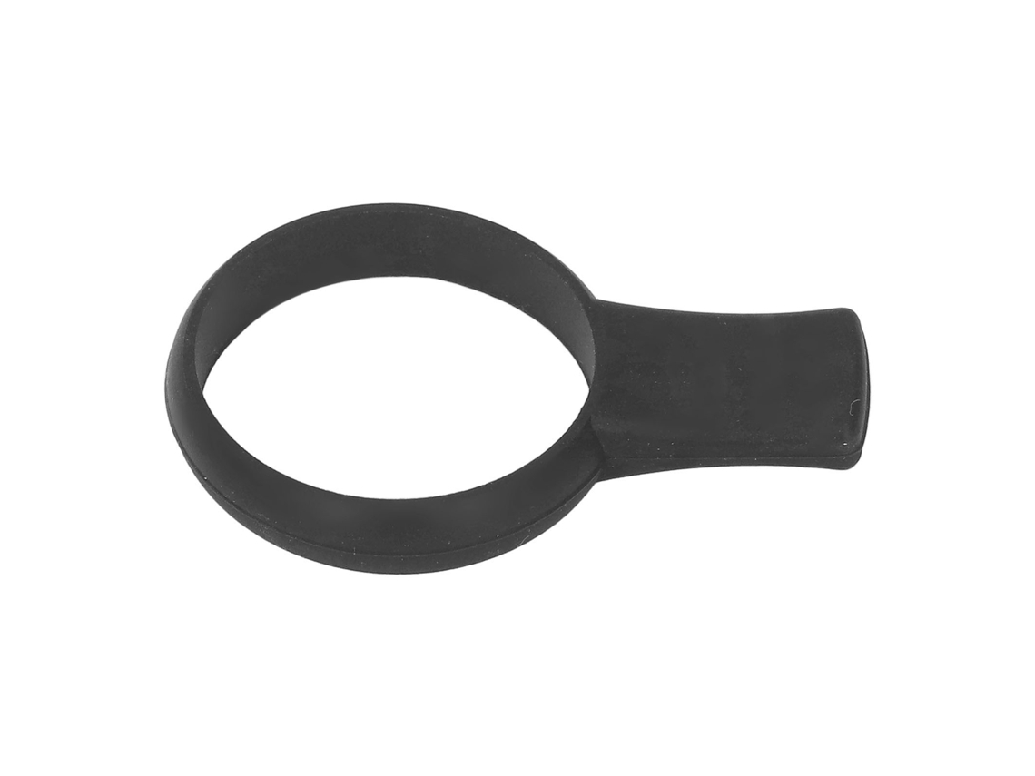 4pcs Treinador De Grip Para Raquete De Tênis Ajudante Ferramenta De Treinamento Silicone Leve Para Esportes Ao Ar Livre Preto