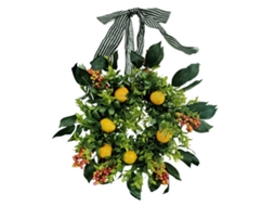 Wreath De Limão Simulado Decoração