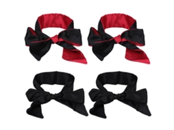 Conjunto de 4 Máscaras de Seda para os Olhos, 150 Cm Cada, Presente Ideal para o Dia Dos Namorados AQUAFORGE