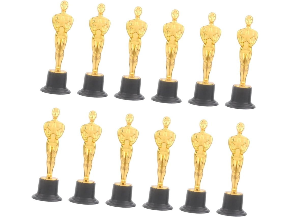 Conjunto De 12 Pequenos Troféus E Taças De Premiação Para Festas E Comemorações.