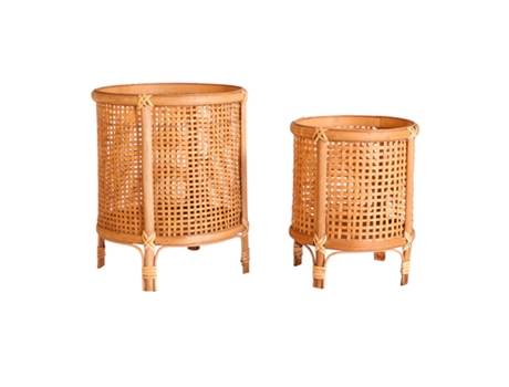 J-2 Floreira Arteaga, Bambu, cor Natural, 32x32x38cm LASTDECO