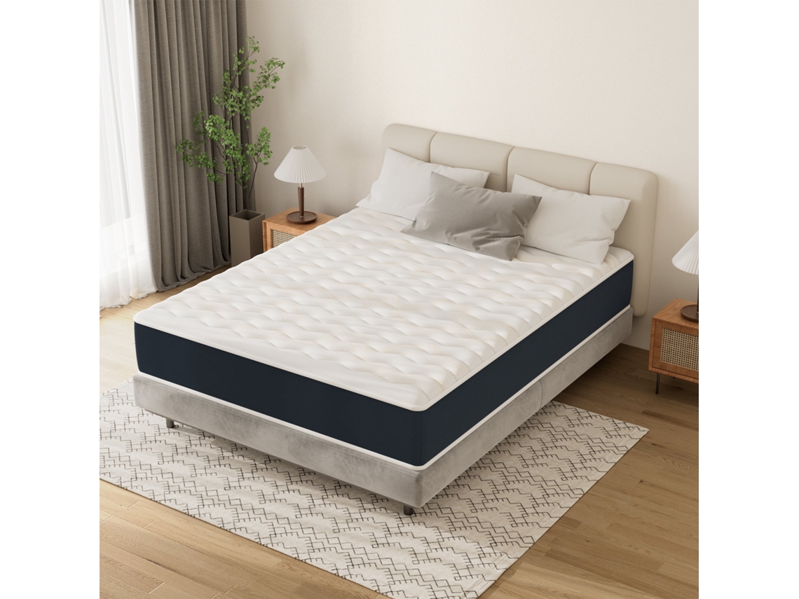 Colchão Mousse 140x200, 28 Cm Colchão En Mousse, Advanced Sleep Care, Respirant, Zone 7, Réversible Des Deux Côtés